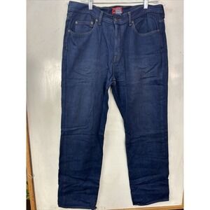 Chaps Ralph Lauren Jeans Mens 36x32 Black Denim Straight Leg RARE UpsideDown Tag